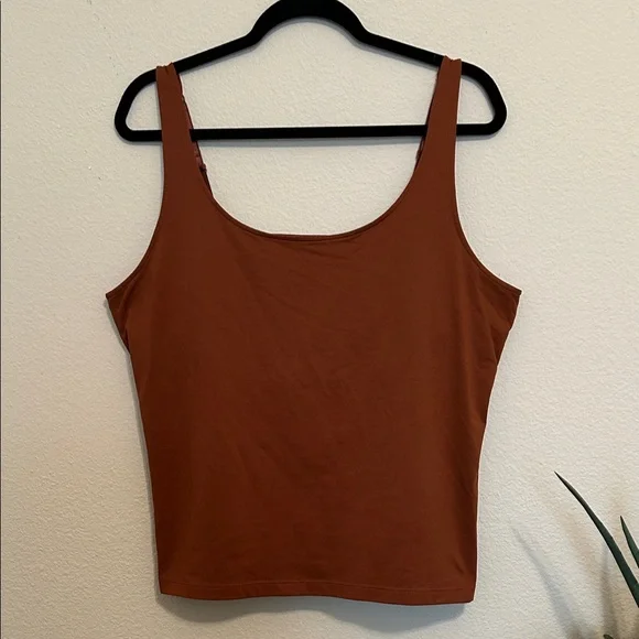 Chico's Rust Tank Top With Built in Bra - Picture 1 of 2